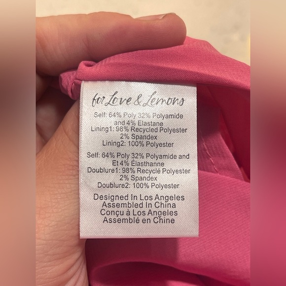 For Love And Lemons Selena Pink Taffeta Mini Dress Size S NWT - Picture 8 of 9